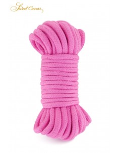 Corde de bondage rose 10m - Sweet Caress