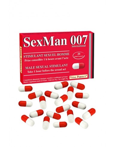 Aphrodisiaque SexMan 007 (20 gélules)