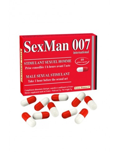 Aphrodisiaque SexMan 007 (10 gélules)