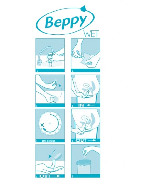 Boite 8 tampons Beppy WET