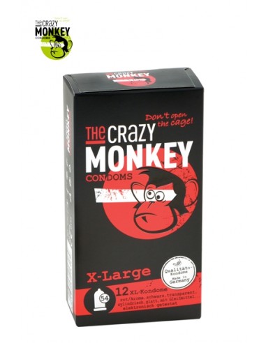 12 Préservatifs Crazy Monkey X-Large