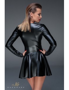 Minirobe corset wet look F154 2