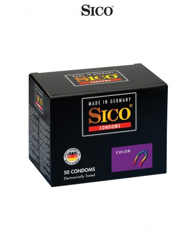 50 préservatifs Sico COLOUR