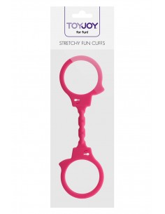 Menottes silicone stretchy - rose 2