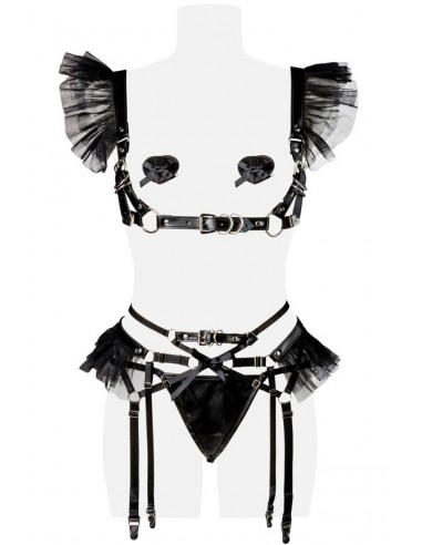 Ensemble faux cuir 4 pièces - Grey Velvet