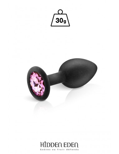 Plug bijou silicone noir S - Hidden Eden