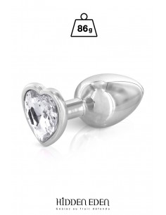 Plug bijou coeur aluminium M - Hidden Eden