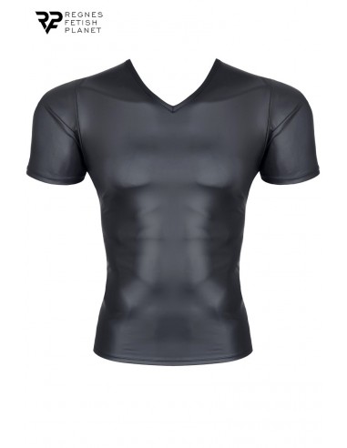 T-shirt wetlook noir - Regnes