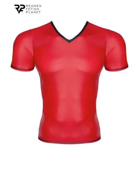 T-shirt wetlook rouge - Regnes