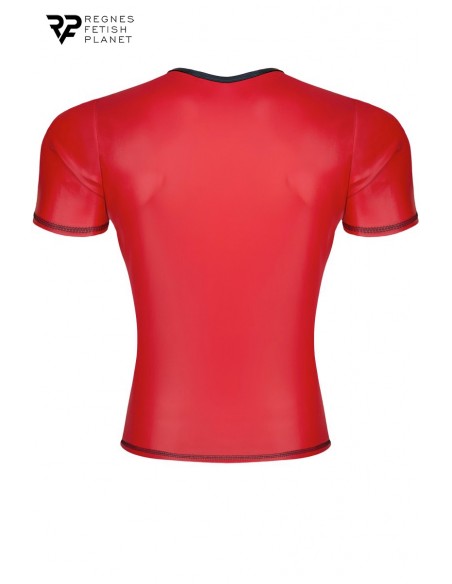 T-shirt wetlook rouge - Regnes