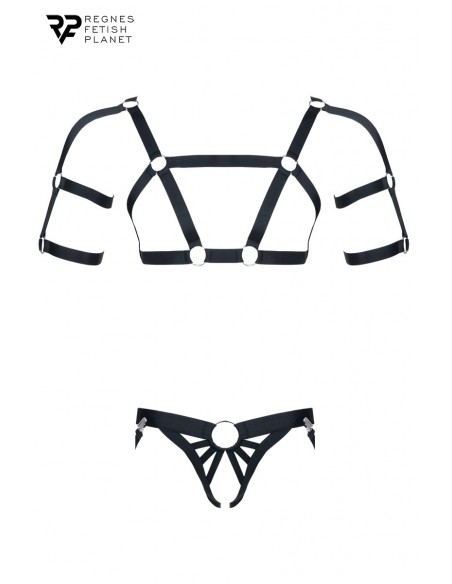 Ensemble harnais et jockstrap ouvert - Regnes