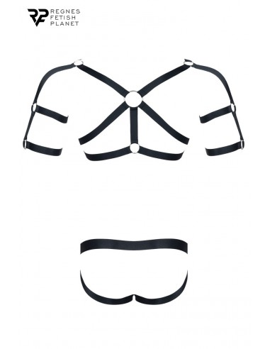 Ensemble harnais et jockstrap ouvert - Regnes