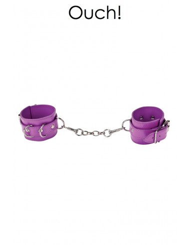 Menottes Premium en cuir violet - Ouch