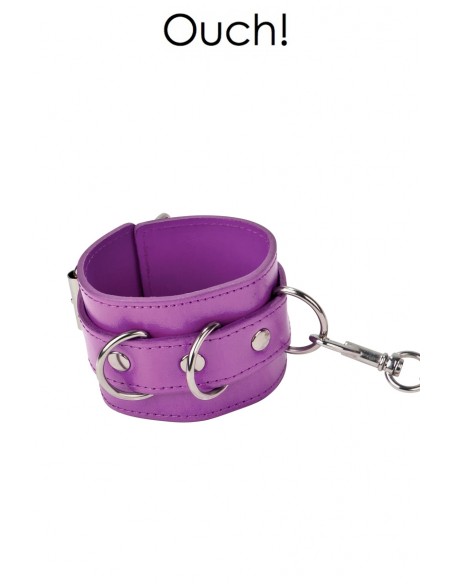Menottes Premium en cuir violet - Ouch
