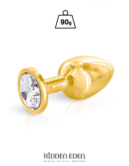 Plug bijou aluminium gold M - Hidden Eden