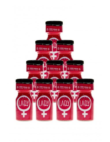 Pack 10 Poppers Lady 10ml