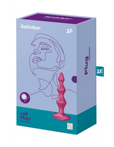 Plug anal vibrant Lolli Plug 1 bordeaux - Satisfyer