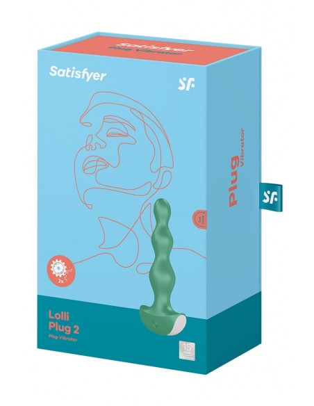 Plug anal vibrant Lolli Plug 2 vert - Satisfyer
