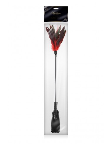 Tapette à plumes rouges et noires - Sweet caress