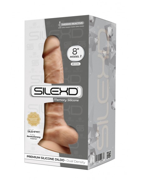 Gode double densité chair 20 cm - SilexD