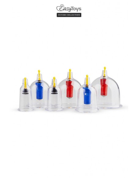 Coffret 6 ventouses Cupping Set - EasyToys Fetish Collection