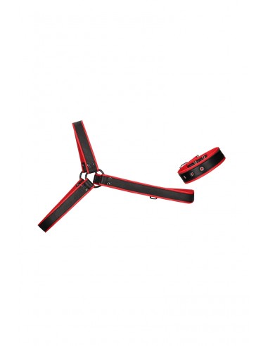 Harnais Gladiator rouge et noir - Ouch!