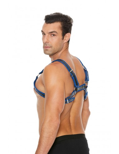 Harnais Buckle Bulldog bleu - Ouch!