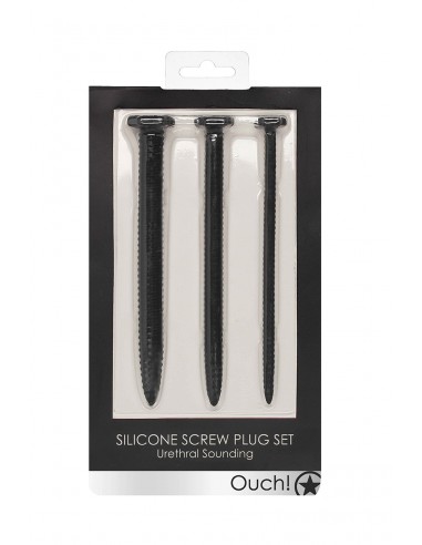 Set de 3 plugs urétraux Grandes Vis - Ouch!