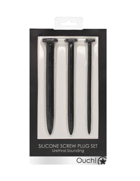 Set de 3 plugs urétraux Grandes Vis - Ouch!