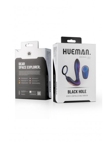 Plug vibrant et cockring Black Hole - Hueman