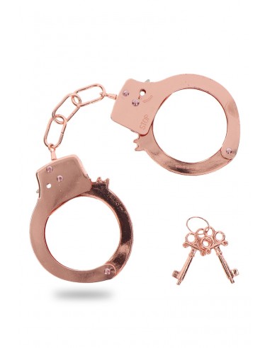 Menottes métal rose gold - Toy Joy