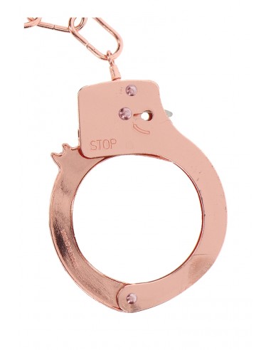 Menottes métal rose gold - Toy Joy