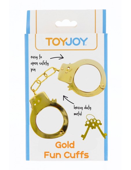 Menottes métal dorées - Toy Joy