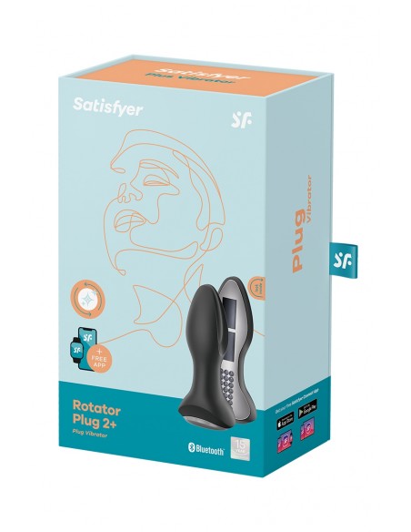 Plug vibrant Rotator Plug 2+ noir - Satisfyer
