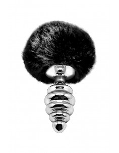 Plug métal Fluffy Twist M noir - Alive