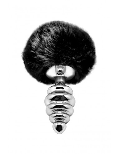 Plug métal Fluffy Twist M noir - Alive