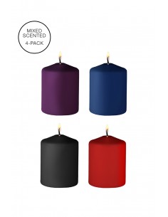 4 bougies SM parfums variés - Ouch!