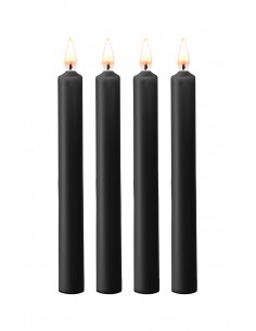 4 bougies SM noires Large - Ouch!